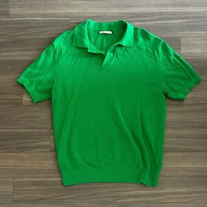 Zara Vibrant Green Polo Shirt